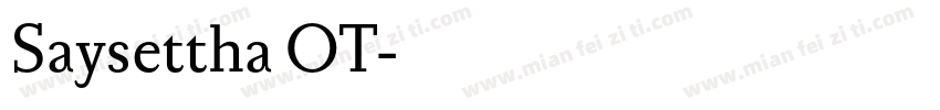 Saysettha OT字体转换